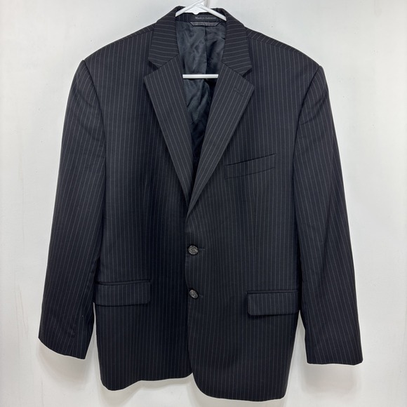 Ralph Lauren Other - Ralph Lauren Mens Wool Black Pinstripe Blazer Suit Jacket Preppy Classic 42S EUC